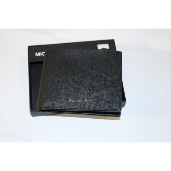 Michael Kors Mens Varick Saffiano Leather Billfold Wallet With Passcase - Picture 7 of 11